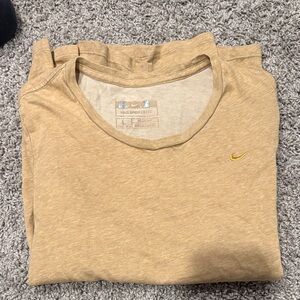 Nike Women's Tan Long Sleeve Tee